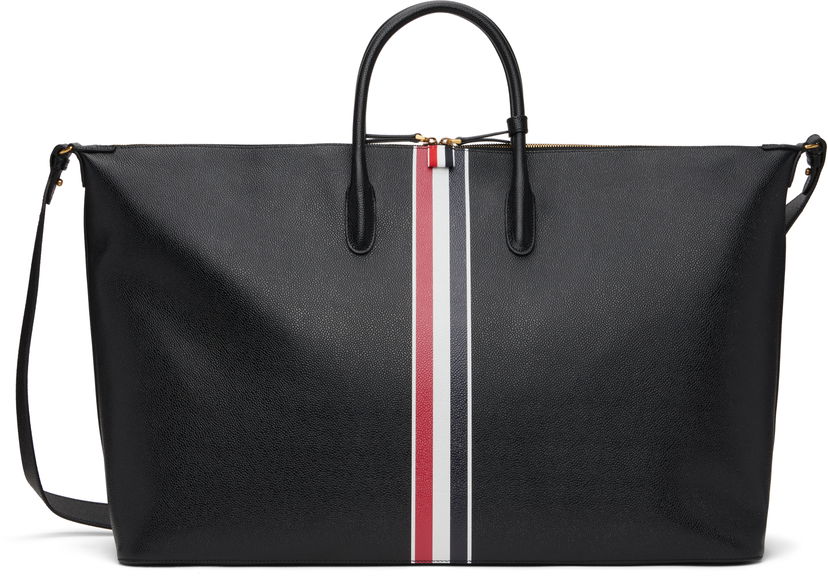 Rejsetaske Thom Browne Thom Browne Pebble Grain Duffle Bag Sort | UAG217A-00198