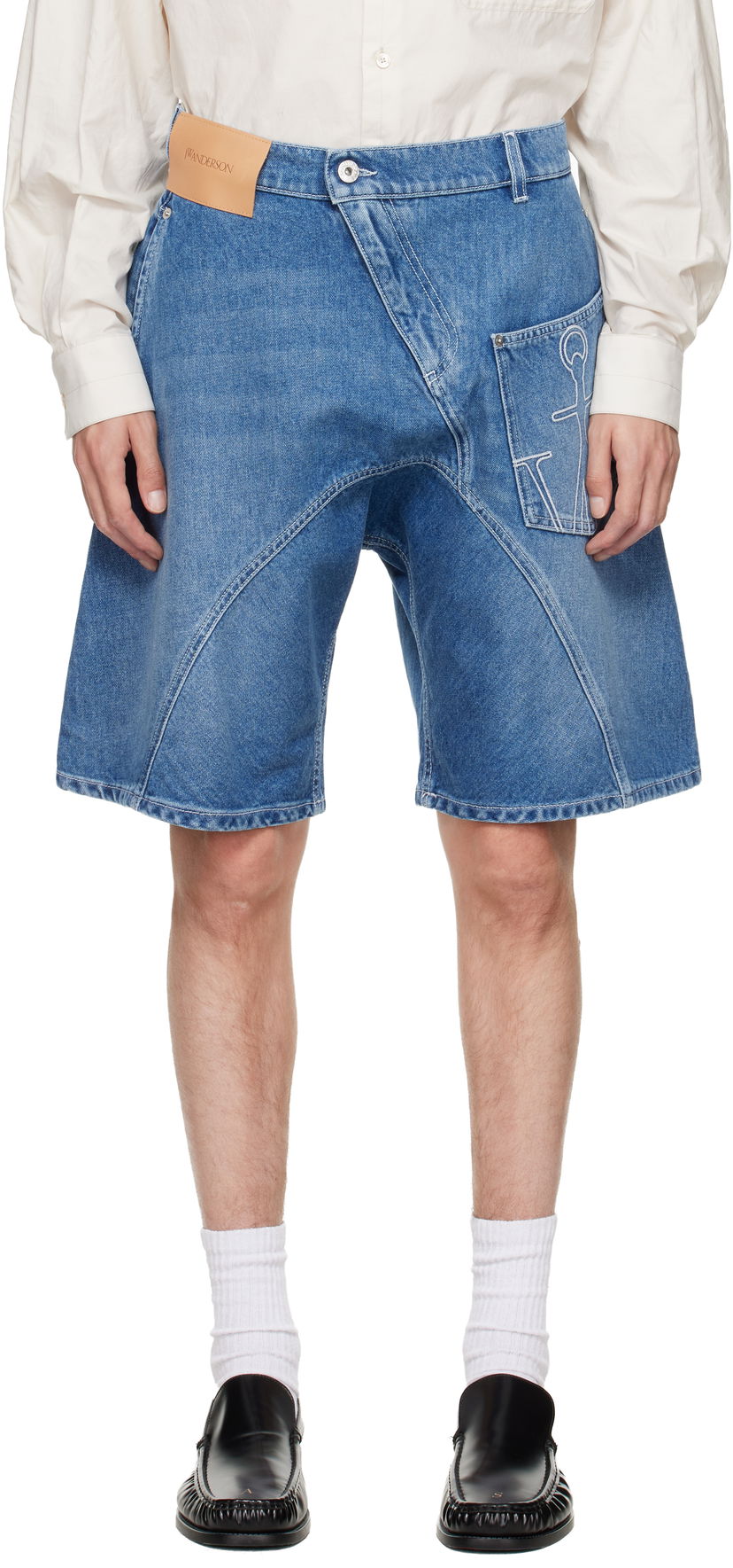 Shorts JW Anderson JW Anderson Twisted Workwear Denim Shorts Blå | DT0123-PG1735
