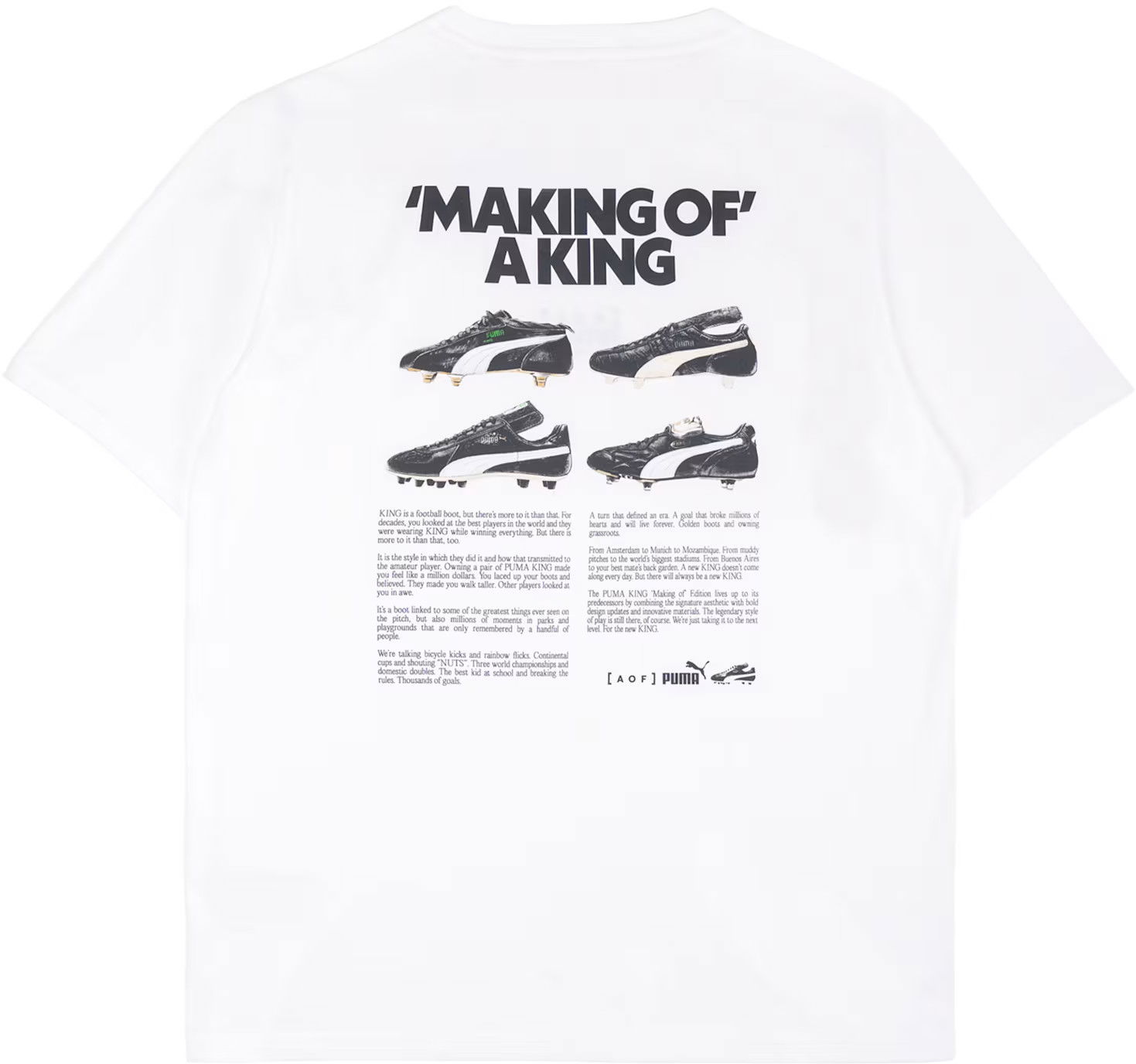 T-shirt Puma Art of Football 'Making of a King' Tee Hvid | 658807-003, 1