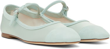 Tøj Aeyde Aeyde Uma Satin Toe-Cap Ballerina Flats Turkis | A11-FL-RKLS08FL169-SS25-1017-067, 3