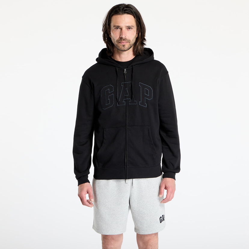 Sweatshirt GAP Logo Hoodie Sort | 868454-11