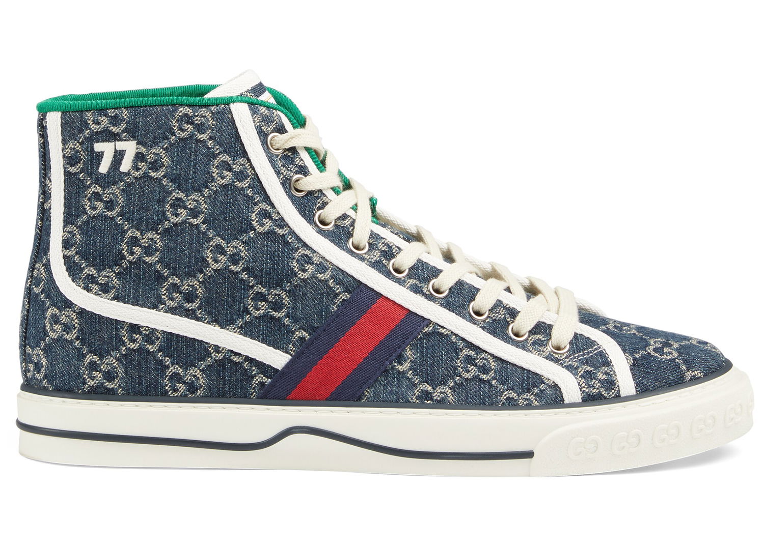 Sneakers og sko Gucci Tennis 1977 High Top Blå | 6258072KQ904464, 0