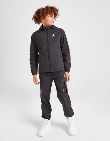 Vindjakke Jordan Jordan Hooded Woven Jacket Sort | 95F241-023, 2