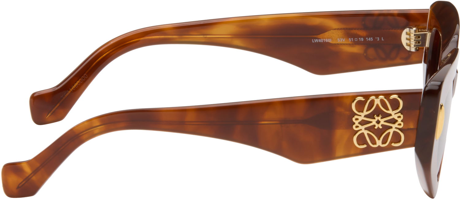 Solbriller Loewe Loewe Small Butterfly Screen Sunglasses Brun | LW40160IM5153V 840126861174, 1