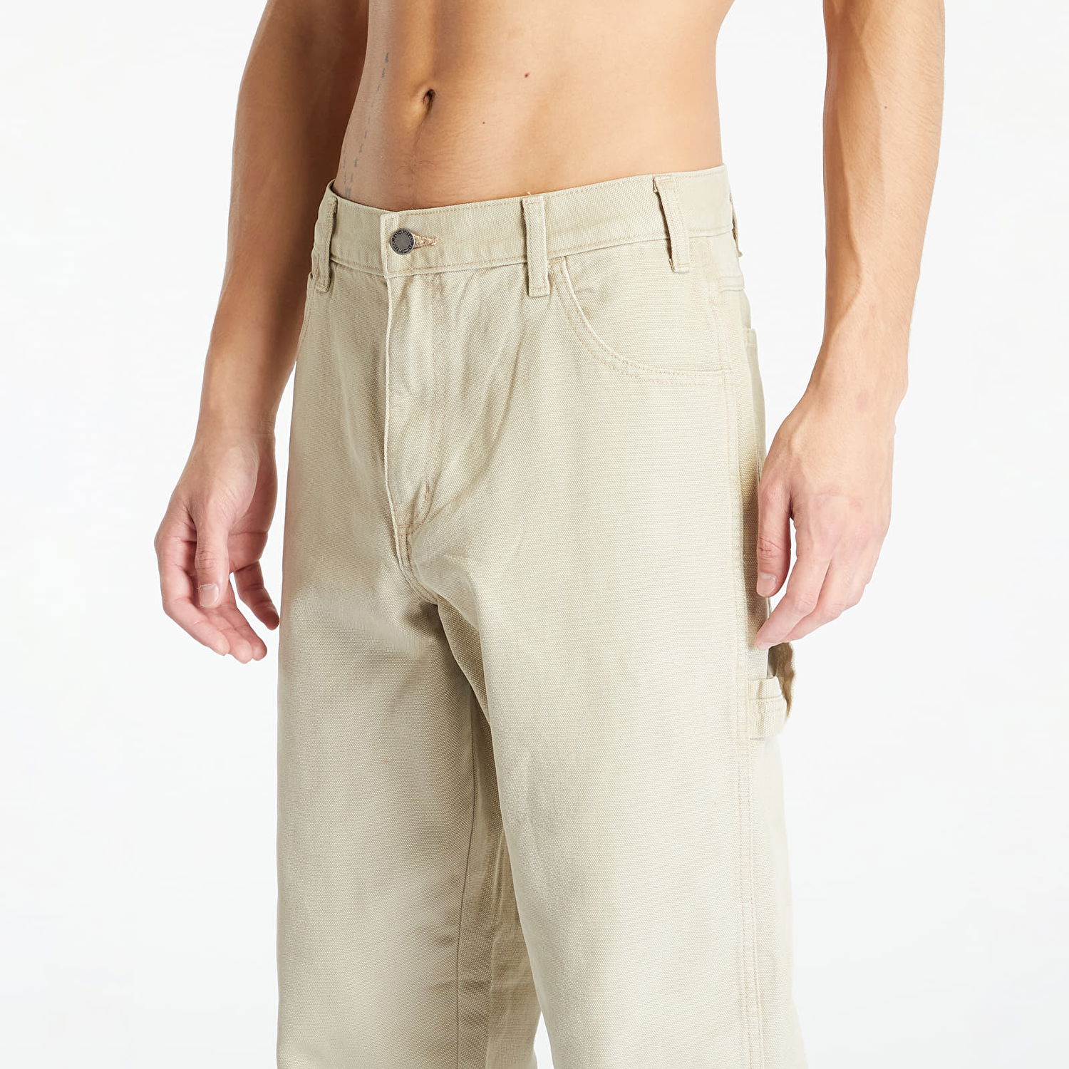 Bukser Dickies Duck Canvas Carpenter Trousers Stone Washed Desert Sand Beige | DK0A4XIFF021, 1
