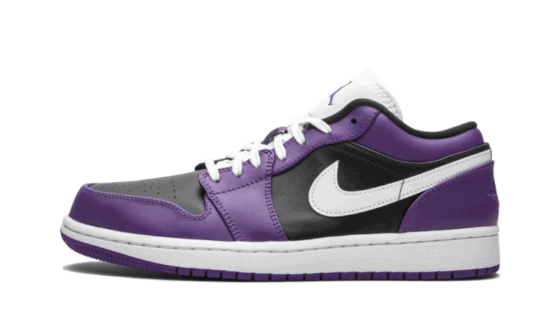Sneakers og sko Jordan Air Jordan 1 Low ''Black Court Purple'' GS Lilla | 553560-501, 0
