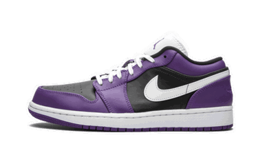 Sneakers og sko Jordan Air Jordan 1 Low ''Black Court Purple'' GS Lilla | 553560-501, 0