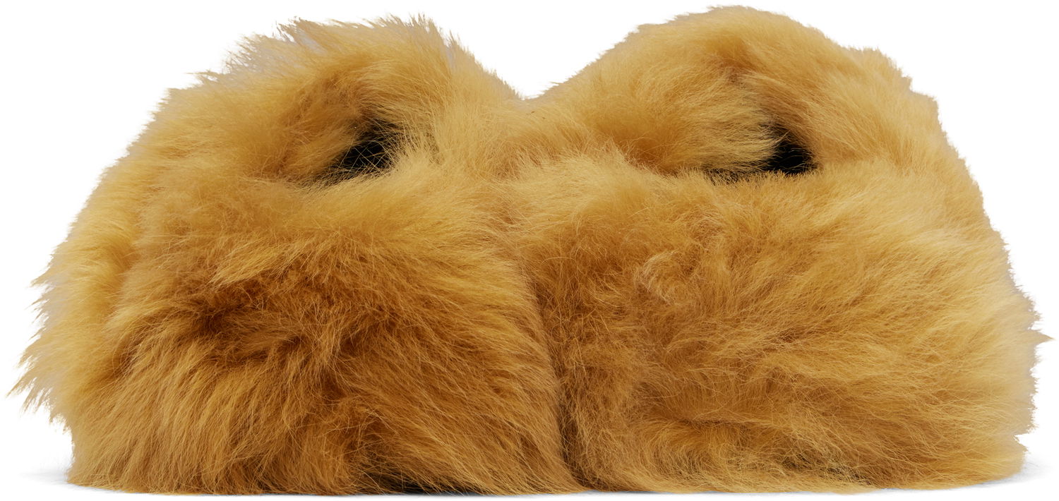 Tøj The Attico Attico Mini Robin Sabot Slippers Brun | 250WSH00855 LBT119AA, 1