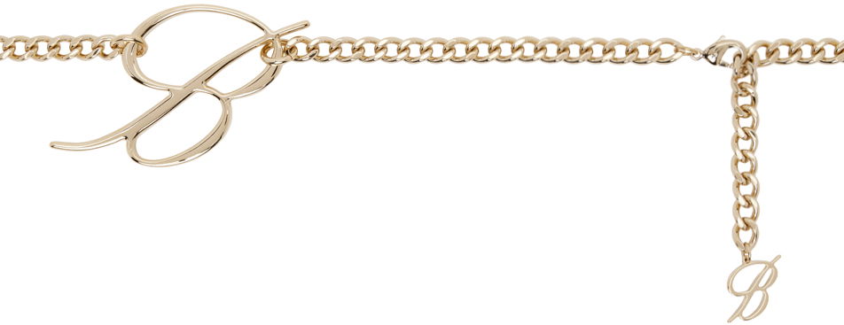 Bælter Blumarine Blumarine 'B' Monogram Chain Belt Metalisk | A422W299A, 0