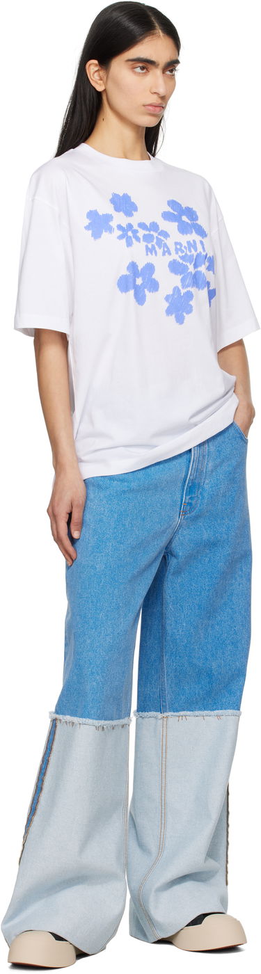 Jeans Marni Marni Two-Tone Wide Leg Jeans Blå | PAJD0559A0 USCW91, 3
