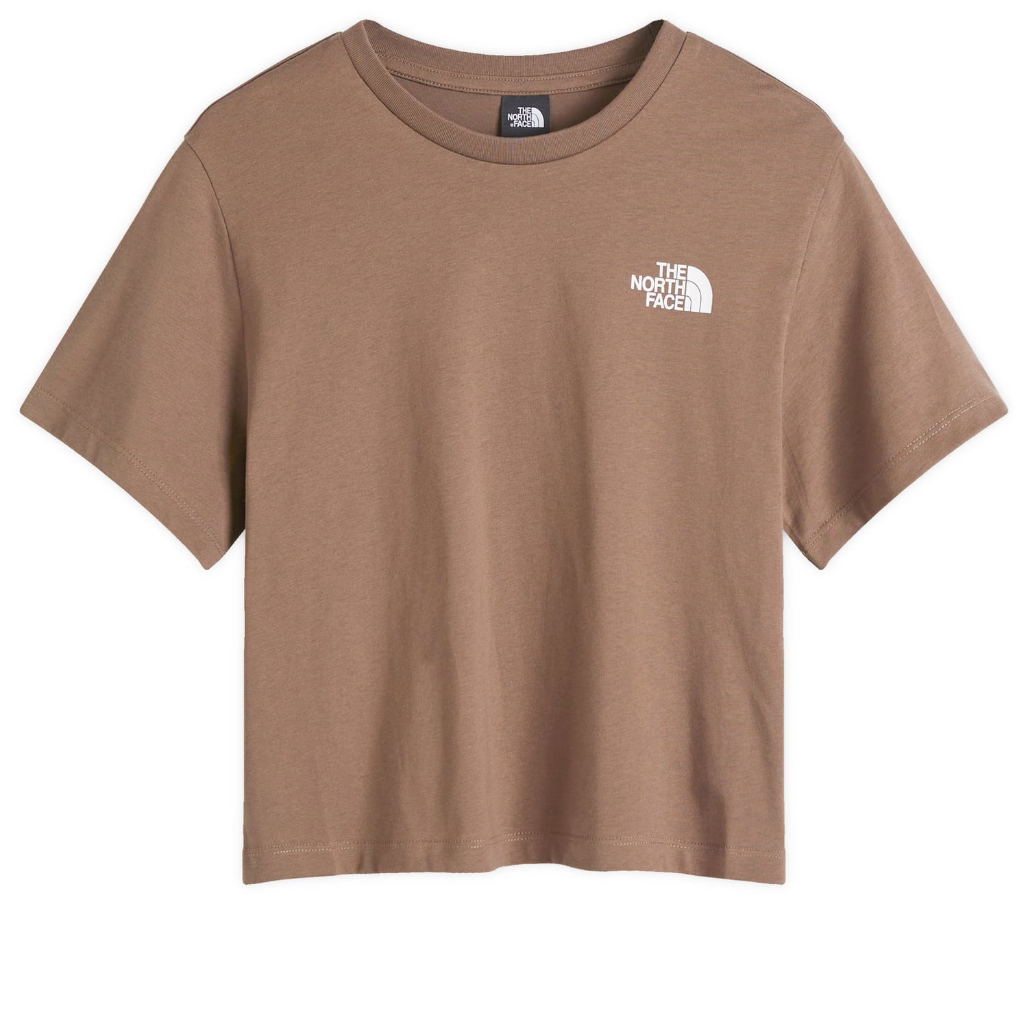 T-shirt The North Face Women's Cropped Simple Dome T-Shirt in Brown, Size Large | END. Clothing Beige | NF0A87U41OI1-1OI, 0