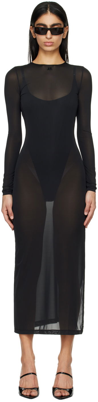 Kjole Courrèges Courrèges Women's Maxi Dress Sort | 124JRO376JS0088