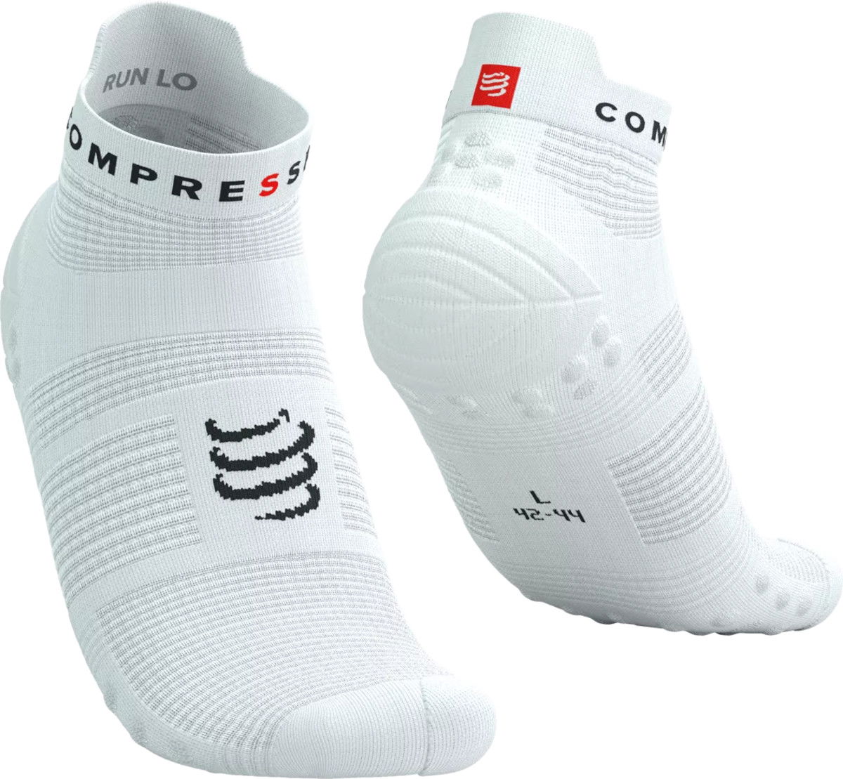Sokker Compressport Pro Racing Socks v4.0 Run Low Socks Hvid | xu00047b0002, 0