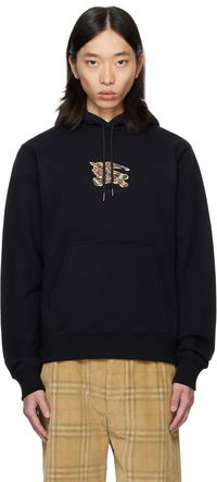 Burberry Cotton Hoodie with Equestrian Knight Design