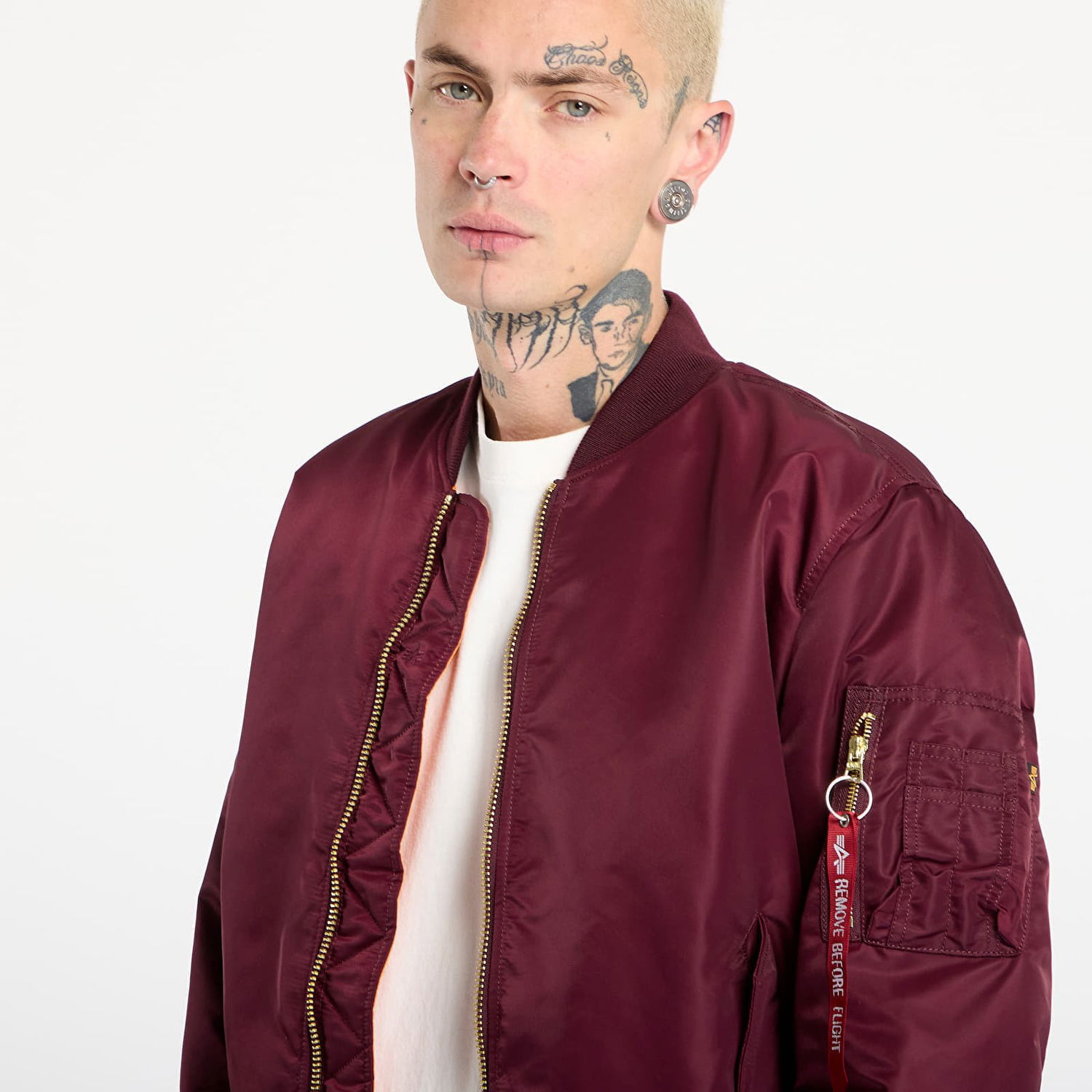 Bomberjakke Alpha Industries MA-1 Heritage Bomber Jacket Bourgogne | 100101-608, 1