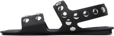 Smykker Khaite Khaite Boden Studded Leather Sandals Sort | F3086-930, 2