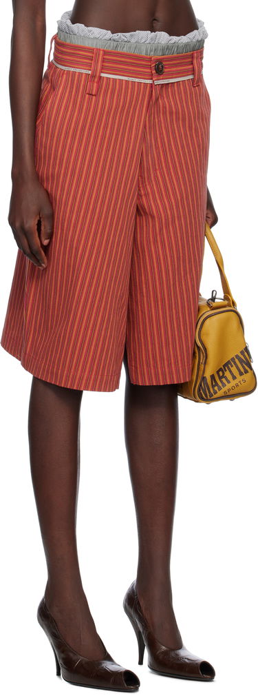 Shorts Martine Rose Martine Rose Twisted Striped Shorts Rød | 841WS14111, 4