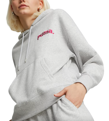 Sweatshirt Puma Team Hoodie Grå | 538378-004, 0