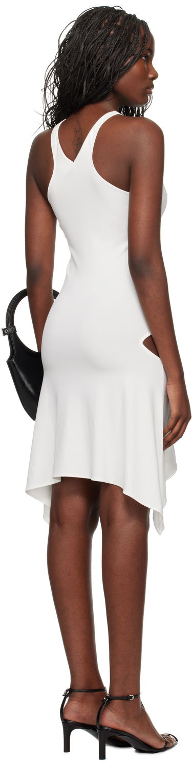 Kjole Courrèges Courrèges Women's Jersey Asymmetrical Minidress Hvid | 324JRO461JS0066, 2