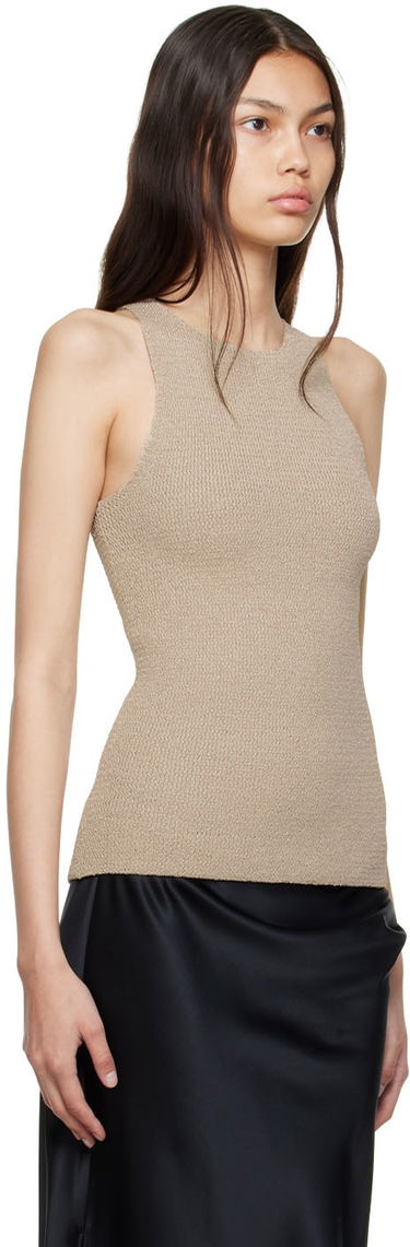 Tanktop Helmut Lang Taupe Polyester Tank Top Beige | M04HW706, 1