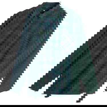 Skjorte Needles 7 Cuts Over Dyed Flannel Shirt Flerfarvet | RW394-B, 1