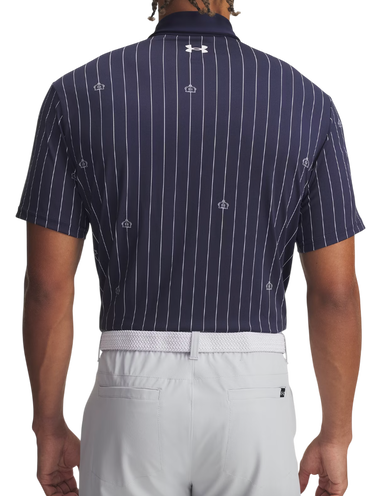 Polo skjorte Under Armour Playoff 3.0 Printed Golf Polo Mørkeblå | 1378677-426, 2