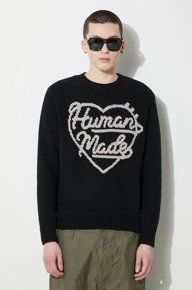 Sweater Human Made Low Gauge Knit Sweater Sort | HM27CS038, 2