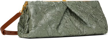 Håndtaske Dries Van Noten Dries Van Noten Crushed Clutch Grøn | 251-011518-1428, 2