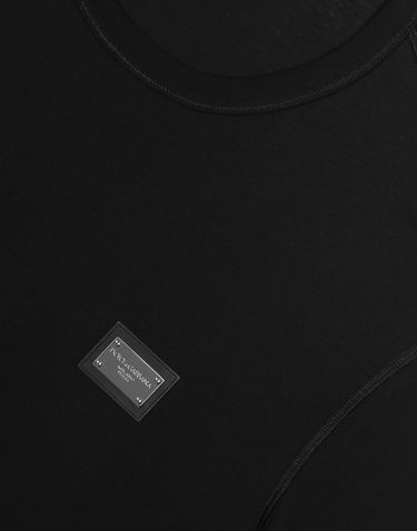 T-shirt Dolce & Gabbana Long-sleeved T-shirt With Logo Tag Sort | G8PV0TG7F2IN0000, 3