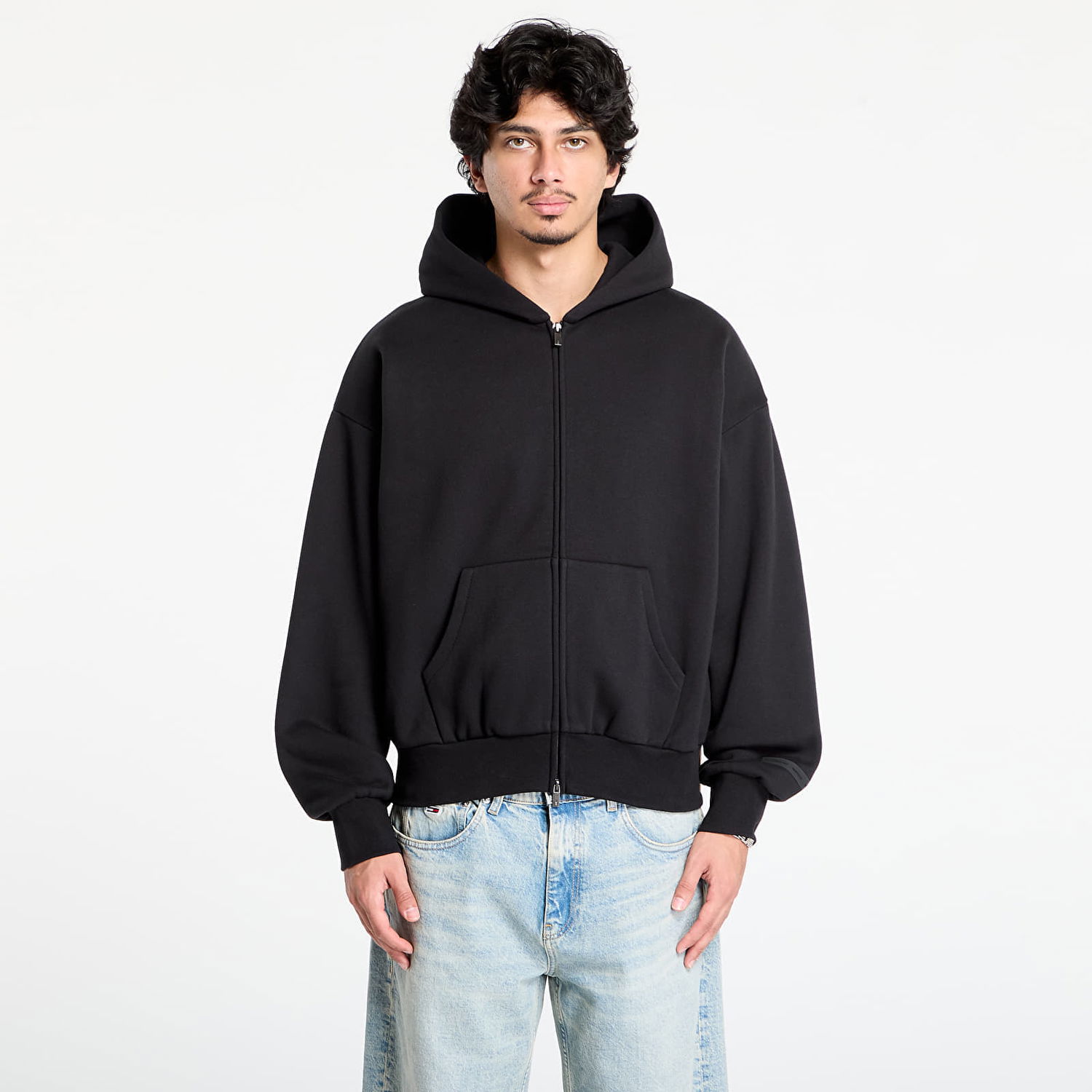 Sweatshirt Fear of God Fear of God Essentials Classic Full Zip Hoodie Sort | 192SP254780F-861, 0