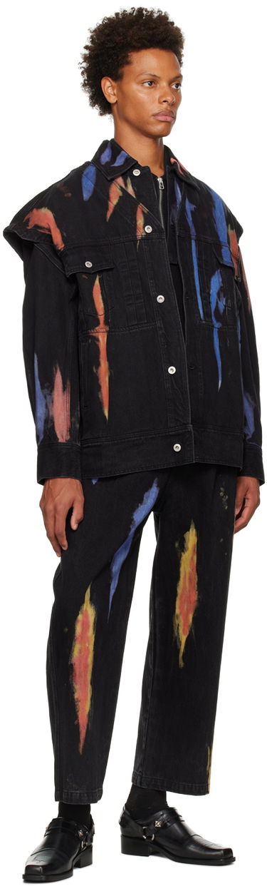 Polo skjorte Feng Chen Wang Feng Chen Wang Paneled Polo Sort | FMF14PL01B, 3
