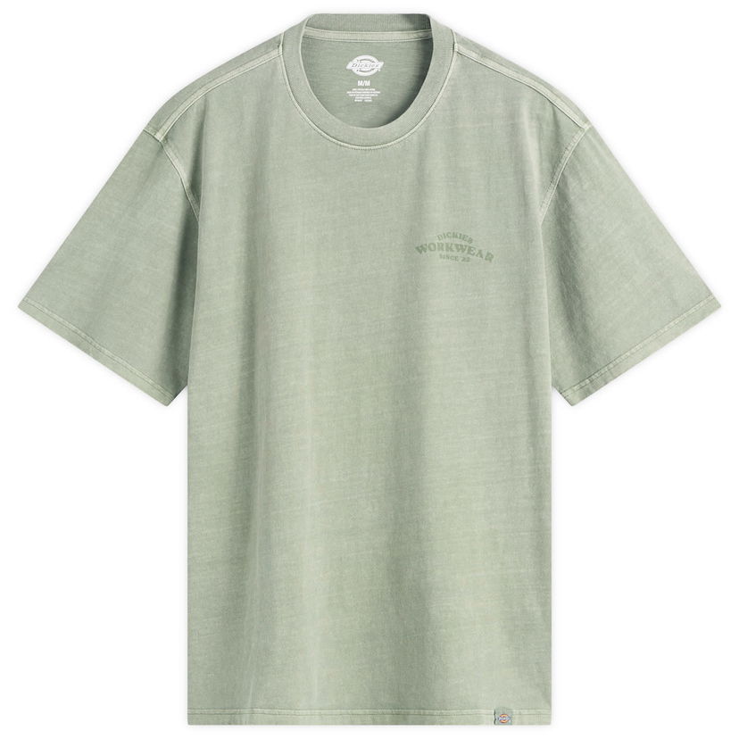 T-shirt Dickies Christiana Garment Dyed T-Shirt, Size Large Grøn | DK0A87QHL191