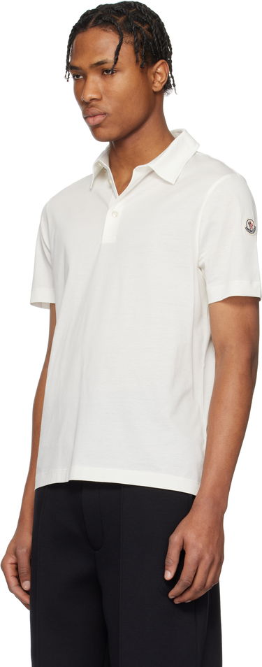 Polo skjorte Moncler Moncler Archivio Short Sleeve Polo Hvid | K10918A000188390X, 3