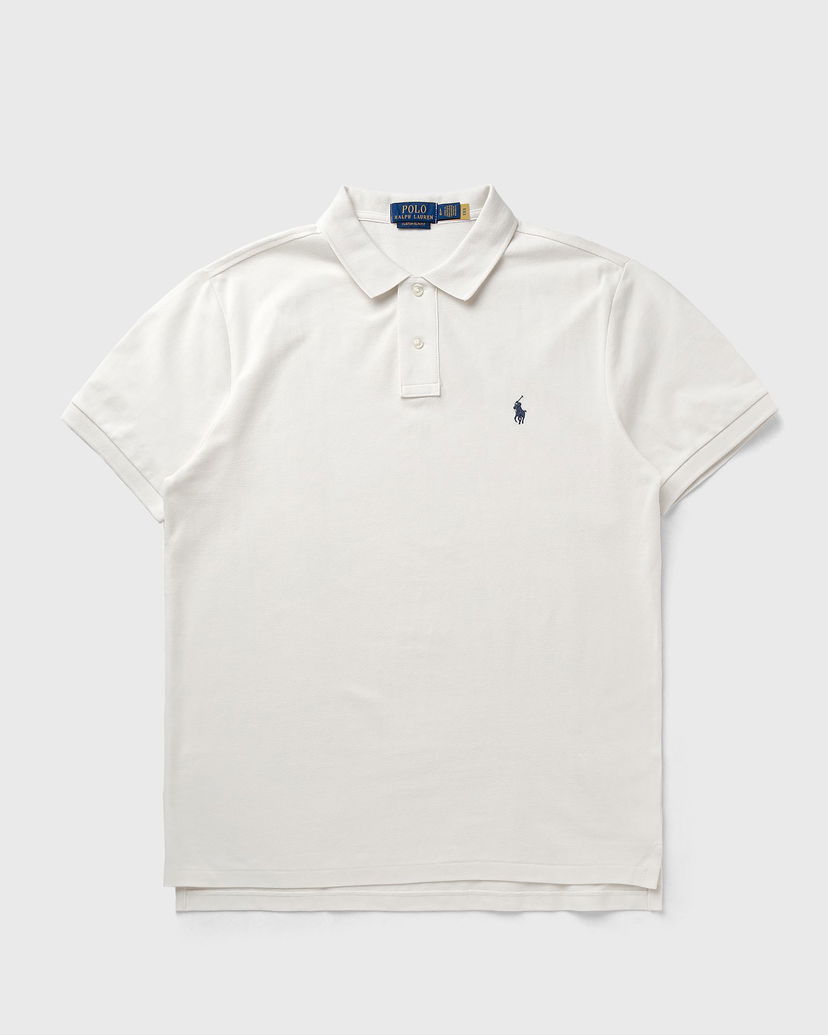 Polo skjorte Polo by Ralph Lauren Short Sleeve Knit Polo Shirt Slim Fit Hvid | 710680784438