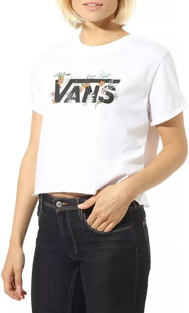 T-shirt Vans Greenhouse Floral Graphic Crop T-Shirt Hvid | vn0a4doewht1, 0