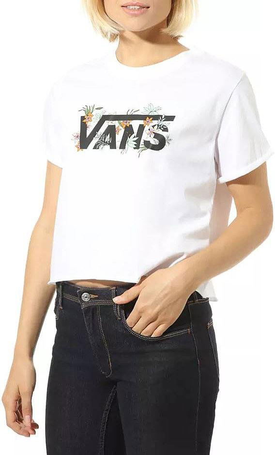 T-shirt Vans Greenhouse Floral Graphic Crop T-Shirt Hvid | vn0a4doewht1