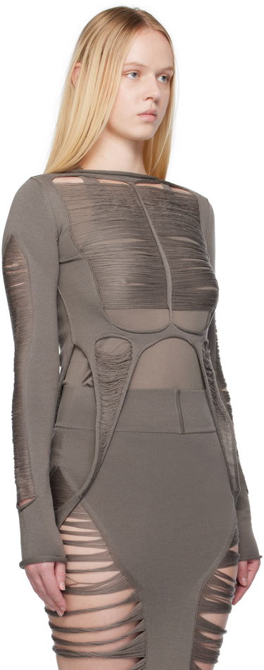 T-shirt Rick Owens Rick Owens Hollywood Anja Long Sleeve T-Shirt Sort | RO01E7616 KGRIDM, 4