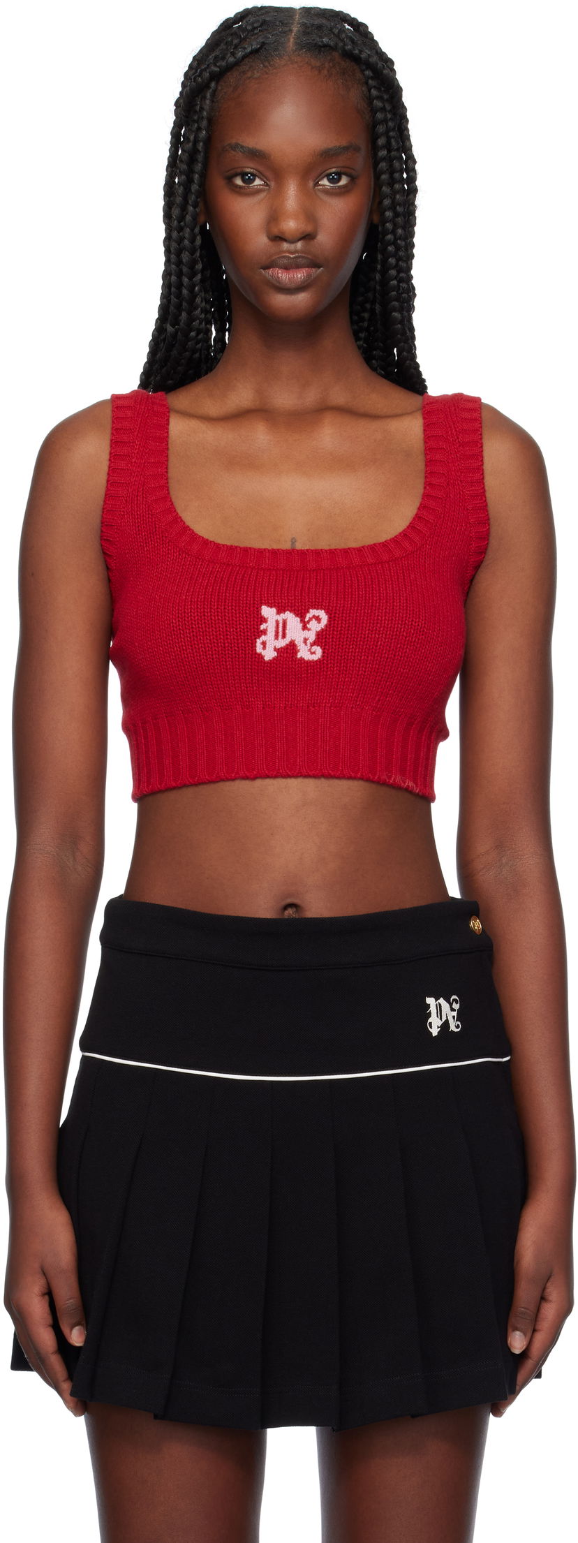 Tanktop Palm Angels Tank Top Rød | PWHR003F24KNI0022530
