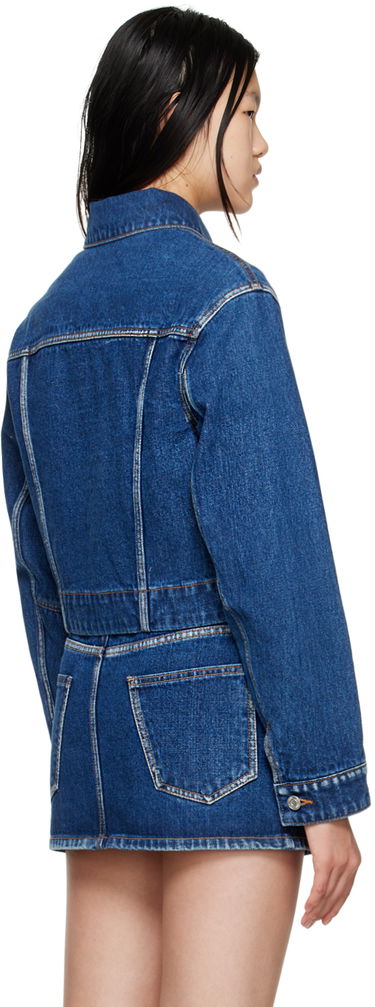 Jakke We11done We11done V-Line Denim Jacket Blå | WD-DJ3-22-330-W-BL, 2
