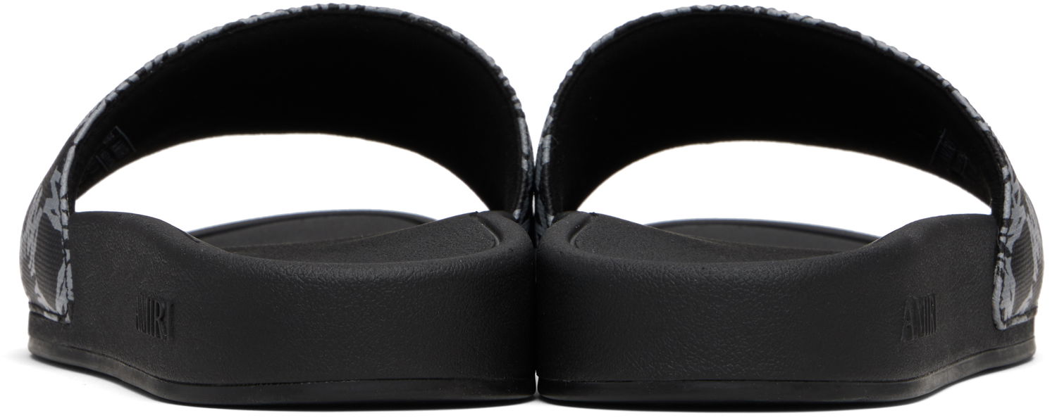 Sneakers og sko AMIRI MA Quad Canvas Slides Sort | AMFOSL1006, 1