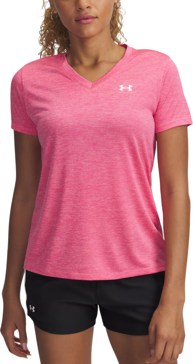 T-shirt Under Armour Under Armour Tech Short Sleeve V-Neck T-Shirt Lyserød | 1384227-672