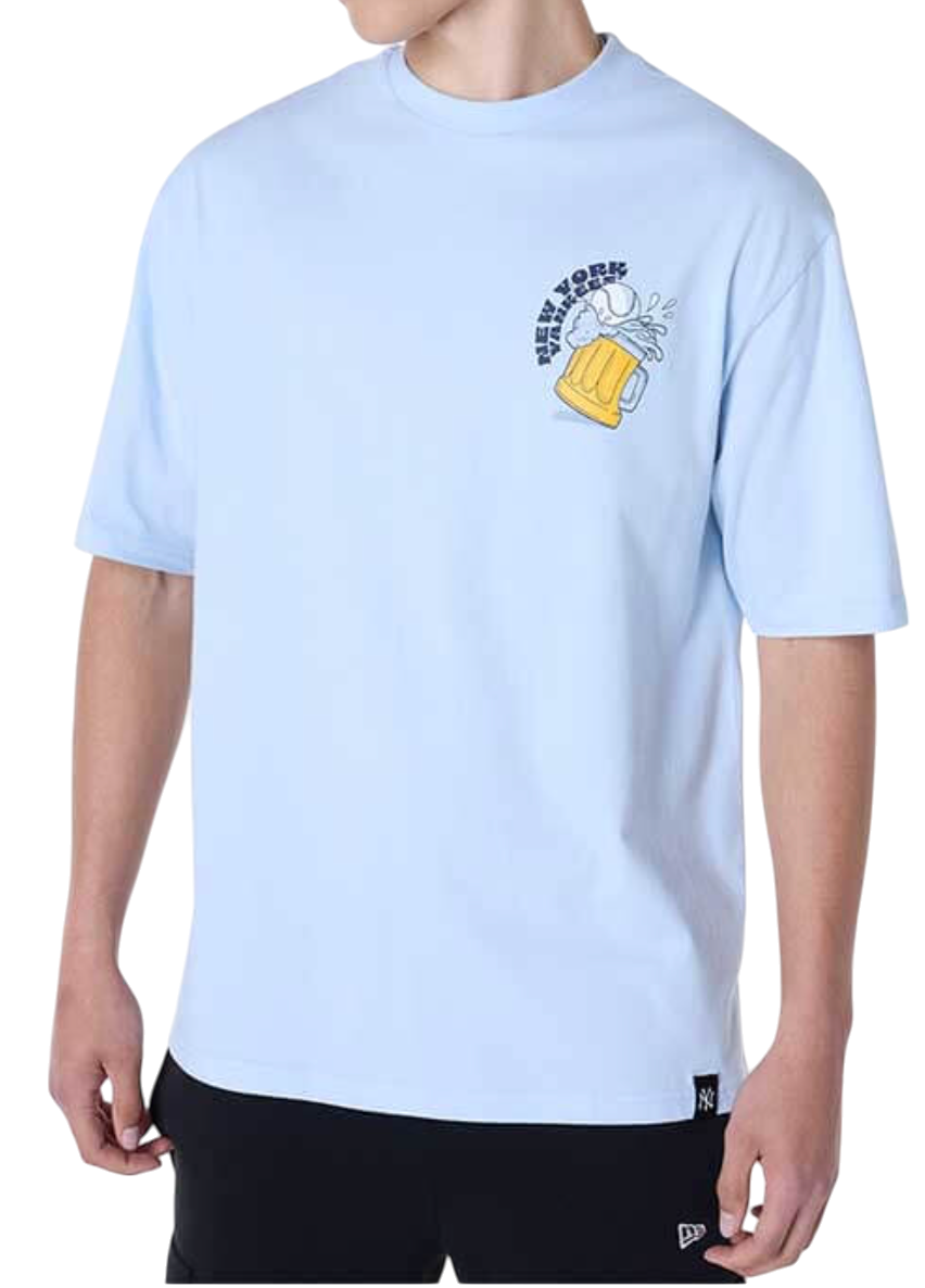 T-shirt New Era New Era MLB New York Yankees Food Graphic Oversized T-Shirt Blå | 60596211-60596211, 0