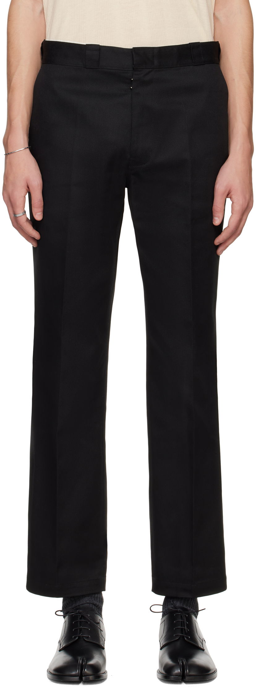 Bukser Maison Margiela Maison Margiela Gabardine Trousers Sort | S50KA0661 S54042