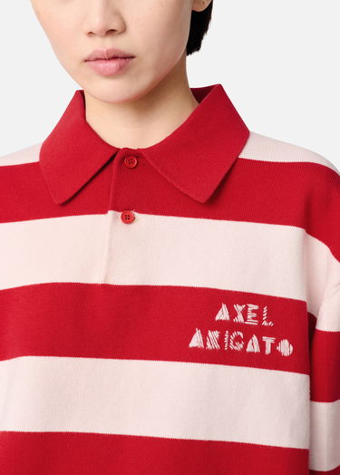 Sweater AXEL ARIGATO Frey Striped Knit Polo Sweater Flerfarvet | A3315004, 8