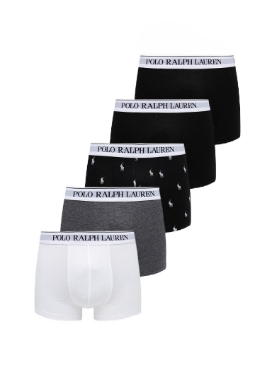 Boksere Polo by Ralph Lauren Stretch Cotton Five Classic Trunks Flerfarvet | 714864292004