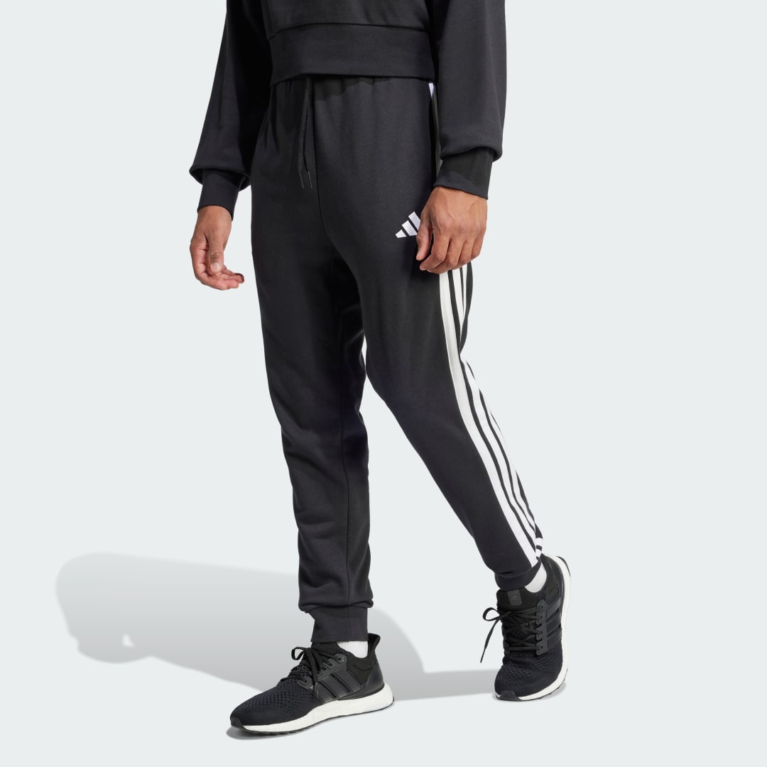 Joggingbukser adidas Performance 3-Stripes French Terry Joggers Sort | JD1881, 0