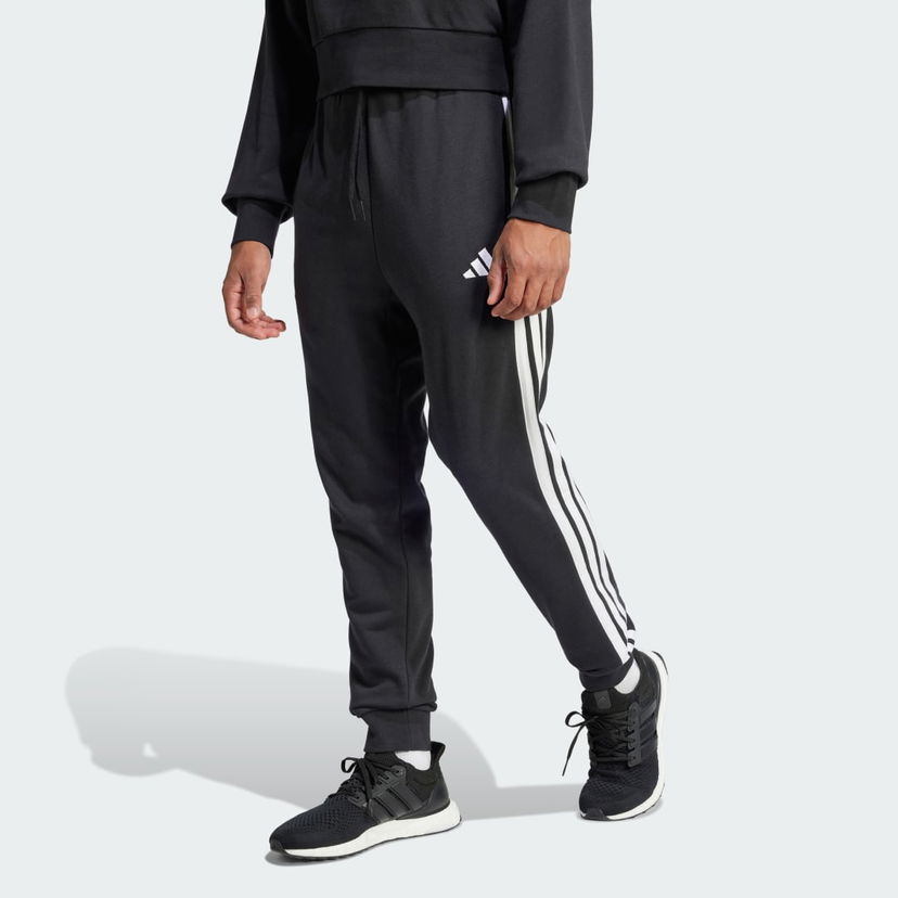 Joggingbukser adidas Performance 3-Stripes French Terry Joggers Sort | JD1881