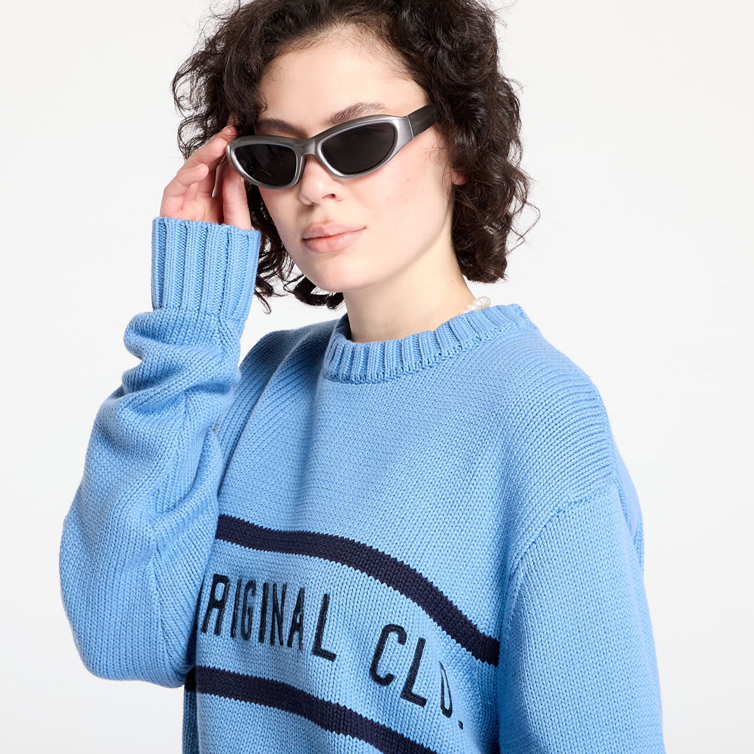 Sweater Patta Knitted Jumper Dusty Blue Small Blå | POC-AW24-7000-324-0341-144, 1