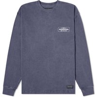 T-shirt Neighborhood Long Sleeve Pigment Dyed T-Shirt Mørkeblå | 232UNNH-CSM01-NY, 1
