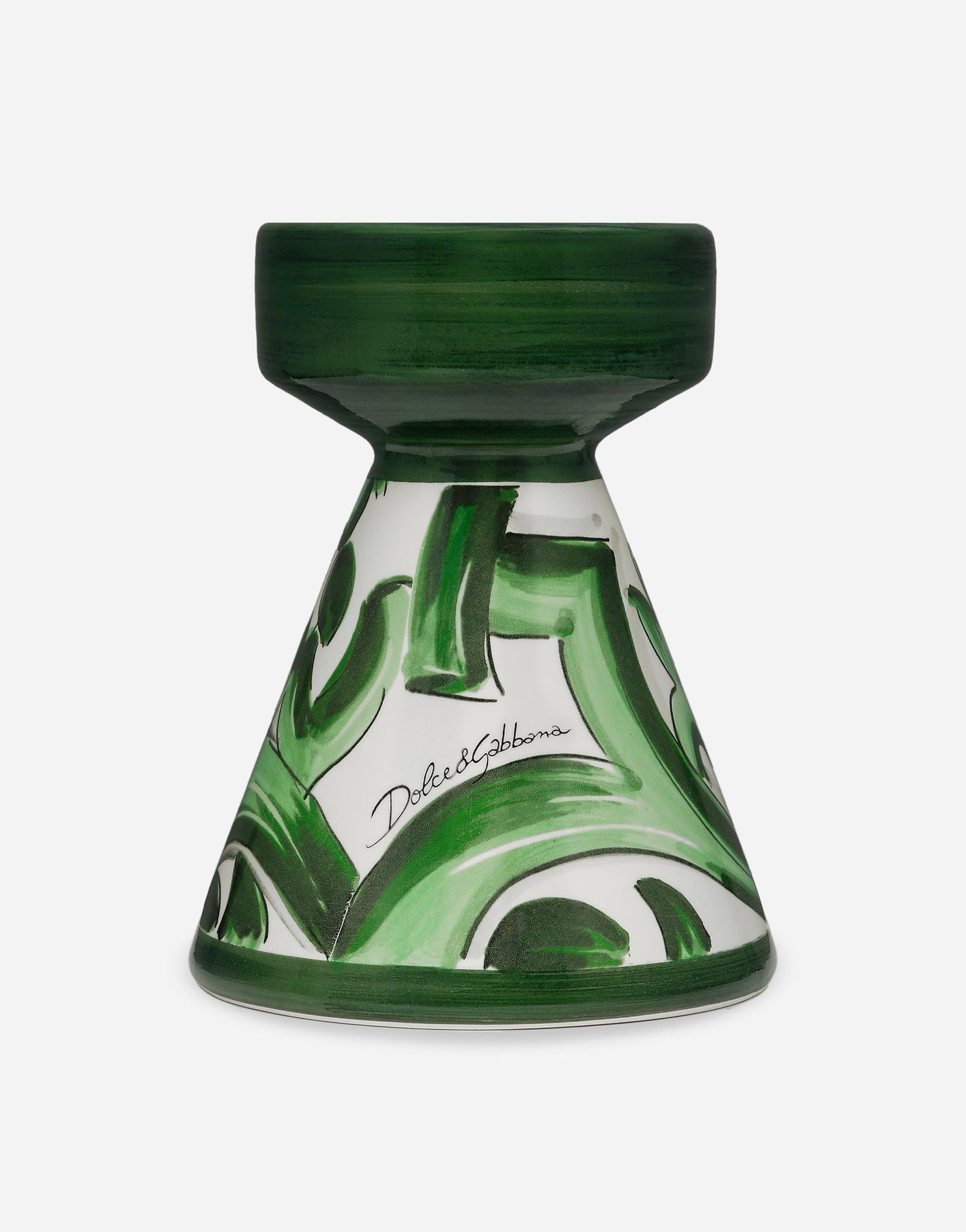 Home decor Dolce & Gabbana Dolce & Gabbana Ceramic Candle Holder Grøn | TCC188TCACDUV001, 0